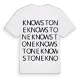 Knowstone ordlek t-shirt