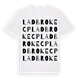 Ladbroke CP ordlek t-shirt