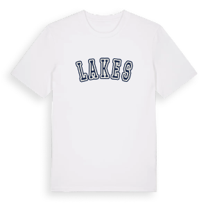 Lakes college t-shirt – ekologisk bomull t-shirt från Pinshirt