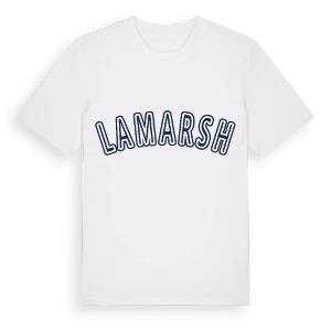 Lamarsh college t-shirt – ekologisk bomull t-shirt från Pinshirt