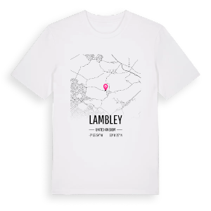 Lambley karta t-shirt – ekologisk bomull t-shirt från Pinshirt