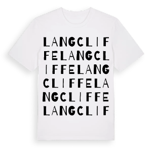 Langcliffe ordlek t-shirt – ekologisk bomull t-shirt från Pinshirt