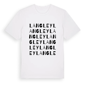 Langley ordlek t-shirt – ekologisk bomull t-shirt från Pinshirt