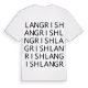 Langrish ordlek t-shirt