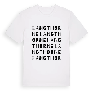 Langthorne ordlek t-shirt – ekologisk bomull t-shirt från Pinshirt