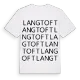 Langtoft ordlek t-shirt