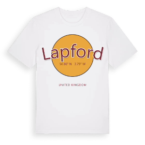 Lapford cirkel t-shirt – ekologisk bomull t-shirt från Pinshirt