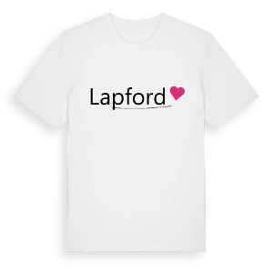 Lapford hjärta t-shirt – ekologisk bomull t-shirt från Pinshirt