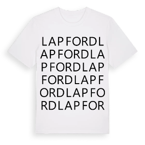 Lapford ordlek t-shirt – ekologisk bomull t-shirt från Pinshirt