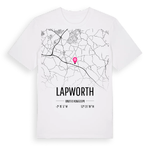 Lapworth karta t-shirt – ekologisk bomull t-shirt från Pinshirt