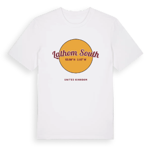 Lathom South cirkel t-shirt – ekologisk bomull t-shirt från Pinshirt
