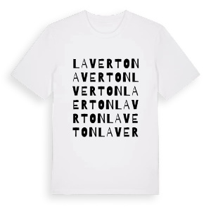 Laverton ordlek t-shirt – ekologisk bomull t-shirt från Pinshirt