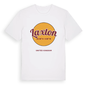 Laxton cirkel t-shirt – ekologisk bomull t-shirt från Pinshirt
