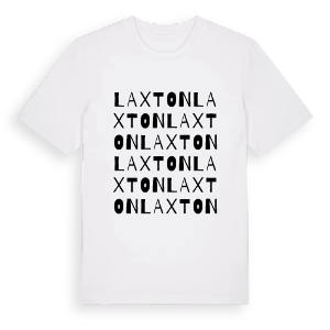 Laxton ordlek t-shirt – ekologisk bomull t-shirt från Pinshirt
