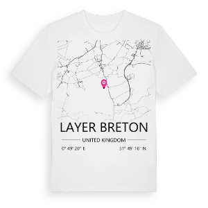 Layer Breton karta t-shirt – ekologisk bomull t-shirt från Pinshirt