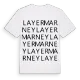 Layer Marney ordlek t-shirt