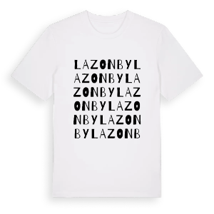 Lazonby ordlek t-shirt – ekologisk bomull t-shirt från Pinshirt