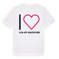 Jag älskar Lea-by-Backford t-shirt stort tryck