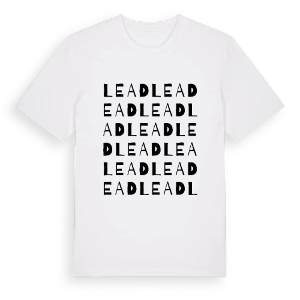Lead ordlek t-shirt – ekologisk bomull t-shirt från Pinshirt