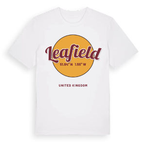 Leafield cirkel t-shirt – ekologisk bomull t-shirt från Pinshirt