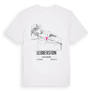 Lebberston karta t-shirt – ekologisk bomull t-shirt från Pinshirt