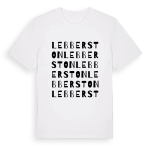 Lebberston ordlek t-shirt – ekologisk bomull t-shirt från Pinshirt
