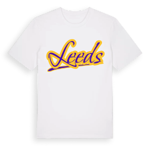Leeds baseball t-shirt – ekologisk bomull t-shirt från Pinshirt