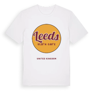 Leeds cirkel t-shirt – ekologisk bomull t-shirt från Pinshirt