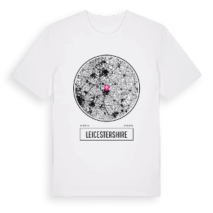 Leicestershire t-shirt – ekologisk bomull t-shirt från Pinshirt