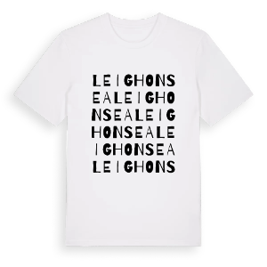 Leigh on Sea ordlek t-shirt – ekologisk bomull t-shirt från Pinshirt