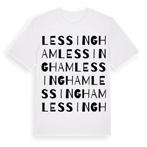 Lessingham ordlek t-shirt – ekologisk bomull t-shirt från Pinshirt