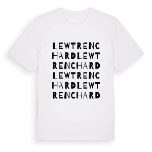 Lewtrenchard ordlek t-shirt – ekologisk bomull t-shirt från Pinshirt