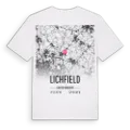 Lichfield karta t-shirt