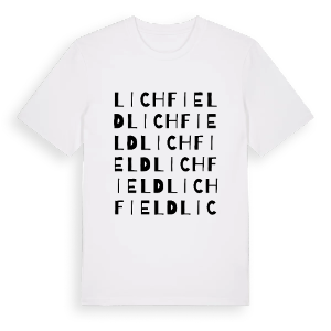 Lichfield ordlek t-shirt – ekologisk bomull t-shirt från Pinshirt