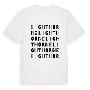 Lighthorne ordlek t-shirt – ekologisk bomull t-shirt från Pinshirt