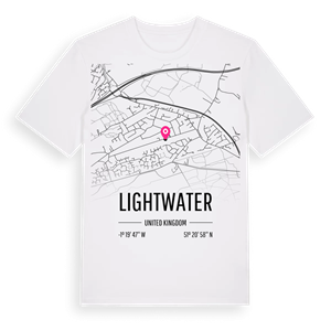Lightwater karta t-shirt – ekologisk bomull t-shirt från Pinshirt
