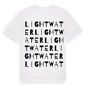 Lightwater ordlek t-shirt – ekologisk bomull t-shirt från Pinshirt