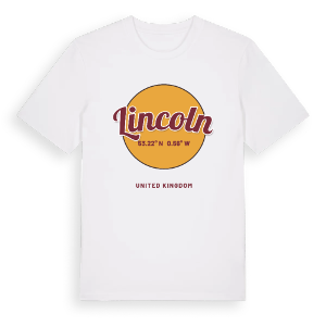 Lincoln cirkel t-shirt – ekologisk bomull t-shirt från Pinshirt