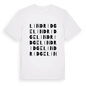 Lindridge ordlek t-shirt – ekologisk bomull t-shirt från Pinshirt