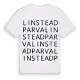 Linstead Parva ordlek t-shirt