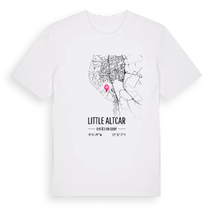Little Altcar karta t-shirt – ekologisk bomull t-shirt från Pinshirt