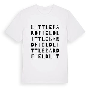 Little Bardfield ordlek t-shirt – ekologisk bomull t-shirt från Pinshirt