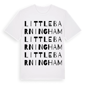 Little Barningham ordlek t-shirt – ekologisk bomull t-shirt från Pinshirt