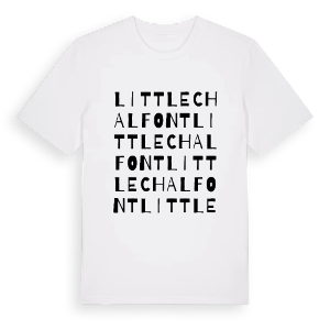 Little Chalfont ordlek t-shirt – ekologisk bomull t-shirt från Pinshirt
