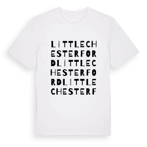 Little Chesterford ordlek t-shirt – ekologisk bomull t-shirt från Pinshirt