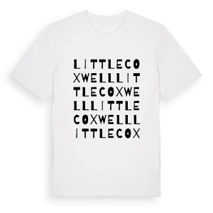 Little Coxwell ordlek t-shirt – ekologisk bomull t-shirt från Pinshirt