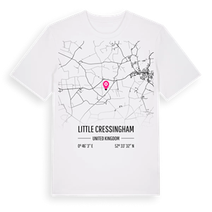 Little Cressingham karta t-shirt – ekologisk bomull t-shirt från Pinshirt
