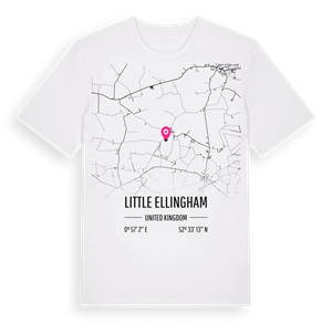 Little Ellingham karta t-shirt – ekologisk bomull t-shirt från Pinshirt