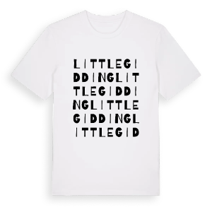 Little Gidding ordlek t-shirt – ekologisk bomull t-shirt från Pinshirt