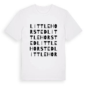 Little Horsted ordlek t-shirt – ekologisk bomull t-shirt från Pinshirt